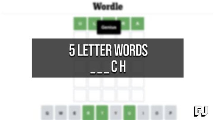 5 letter words starting with CH – Wordle Game Help
