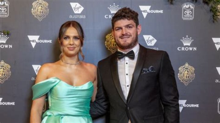 
Angus Brayshaw Partner Danielle Frawley Accompanies Him At Brownlow Medal Event 