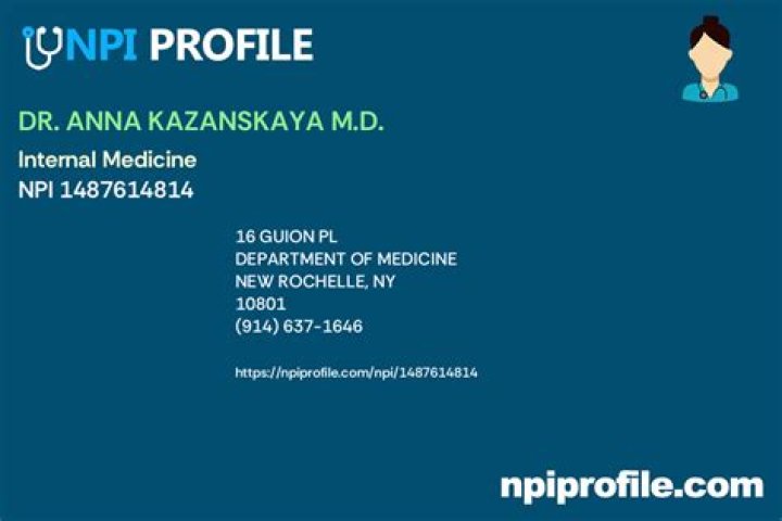 Dr. Anna Kazanskaya, MD – New Rochelle, NY