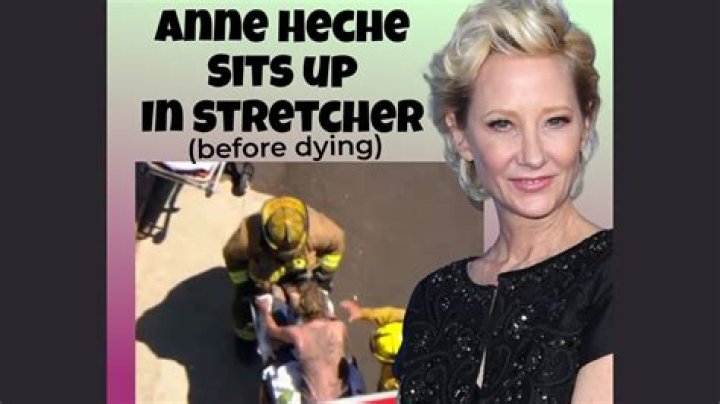 Anne Heche gets up from stretcher