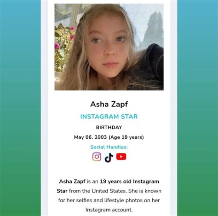 Asha Zapf (Instagram Star) Biography, Age, Parents, Sister, Boyfriend, YouTube and Net Worth.