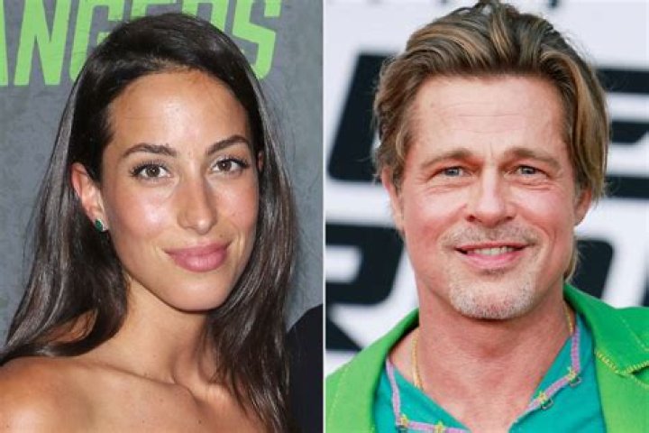Brad Pitt’s Girlfriend Nicole Poturalski Wows In Blue Two Piece Bathing Suit