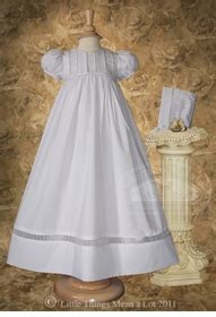Christening Dress with Organza Ruching,Baptism and Christening Outfits, Dresses & Suits. — Blessed Celebration