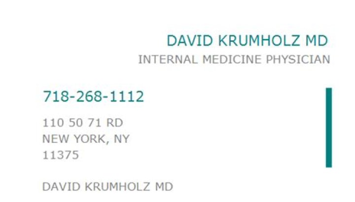 Dr. David Krumholz, MD – Forest Hills, NY