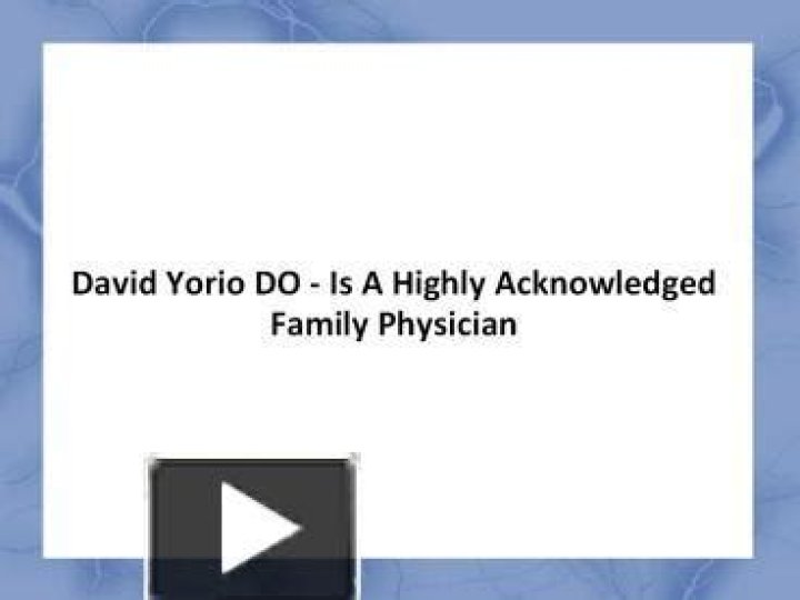 Dr. David Yorio, DO – Wayne, NJ