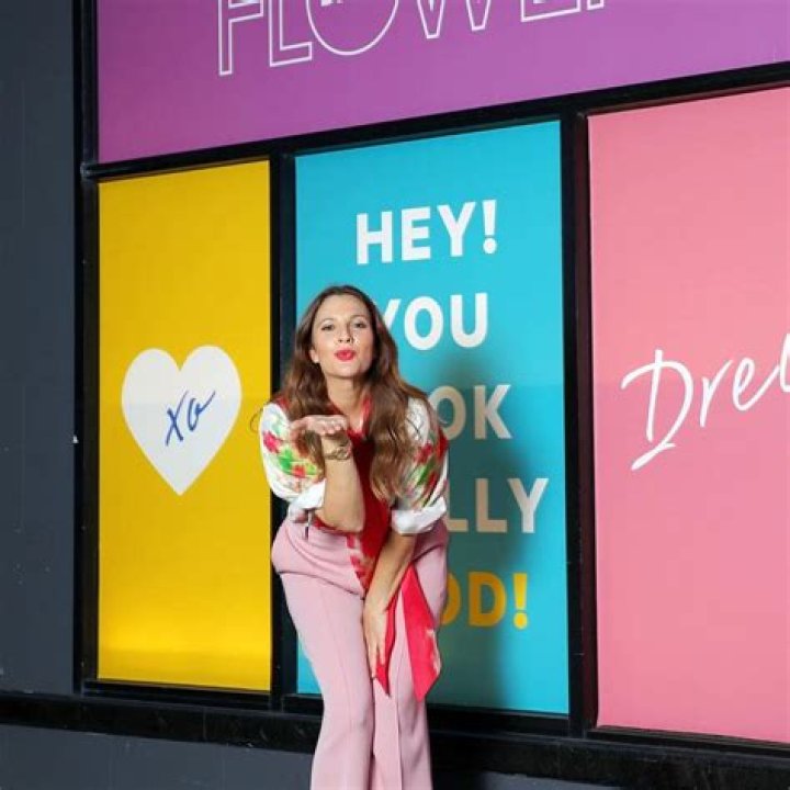 Drew Barrymore Was The Perfect Flower Child At Her Flower Beauty X CVS Launch