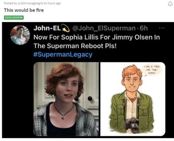 Gender-swapped Jimmy Olsen fan-cast inevitably rouses the ‘Superman: Legacy’ haters