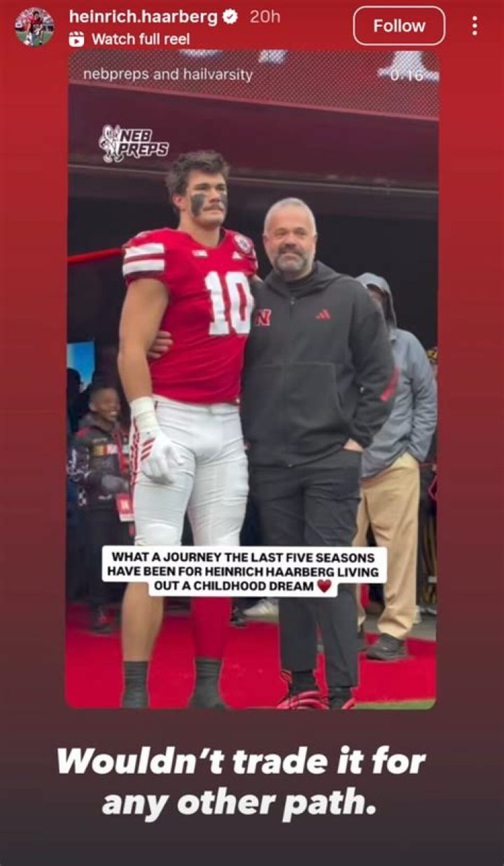 Heinrich Haarberg Age: Everything To Know About The QB for Nebraska Cornhuskers