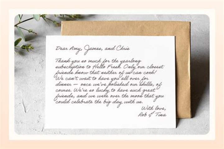 How Do You Write A Thank You Note To Someone Who Didn’T Attend The Wedding? – Celebrity