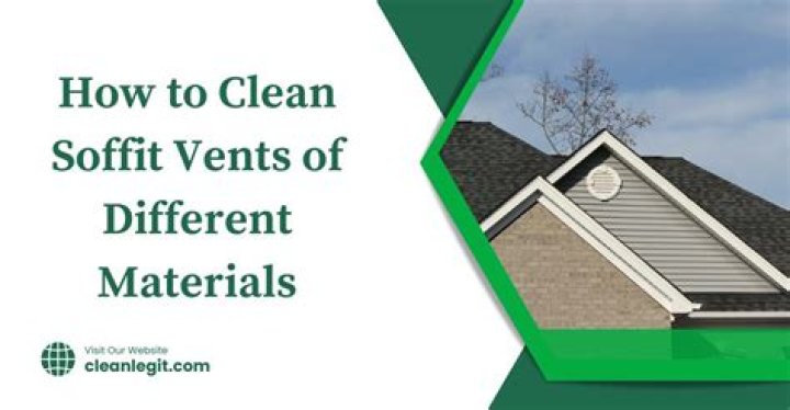 How to clean soffit vents