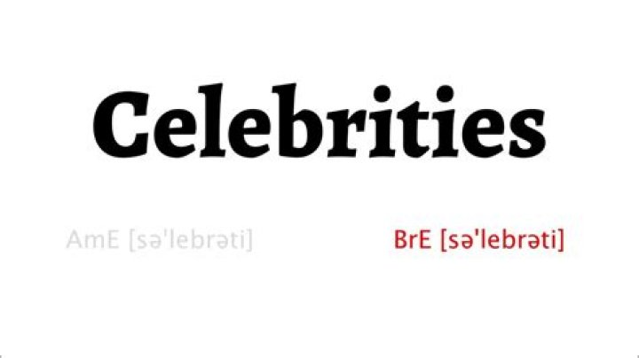 How to pronounce celebrity