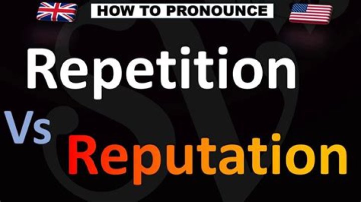 How to pronounce repetition