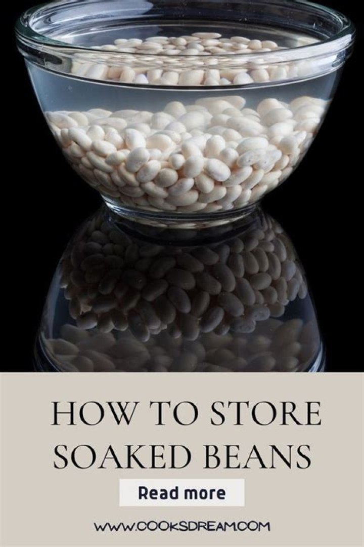 How to store soaked beans