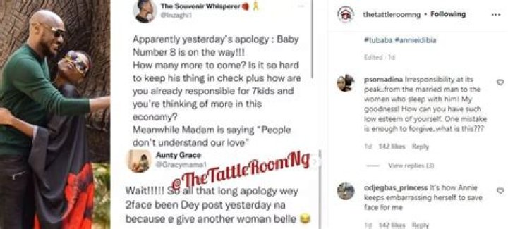 
“Irresponsibility At Its Peak” Netizens Come Hard On 2face As He Allegedly Impregnates Another Lady 