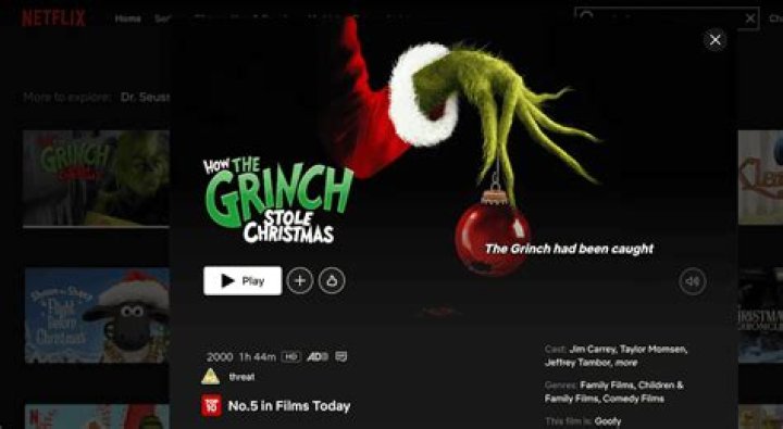 Is ‘The Grinch’ on Netflix?