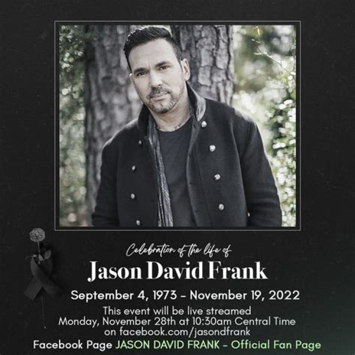 Jason David Frank funeral, burial service, pictures, date, time, venue