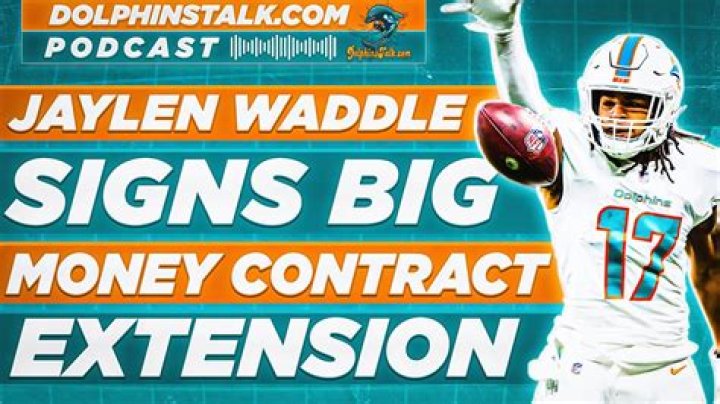 Jaylen Waddle contract, salary and net worth explored