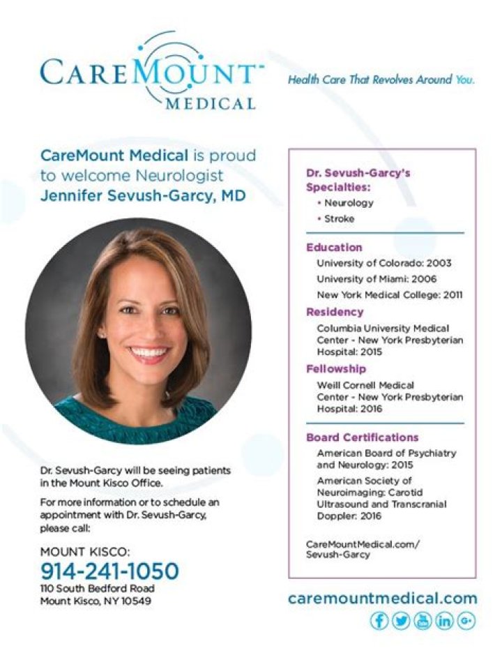 Dr. Jennifer Sevush-Garcy, MD – Mount Kisco, NY
