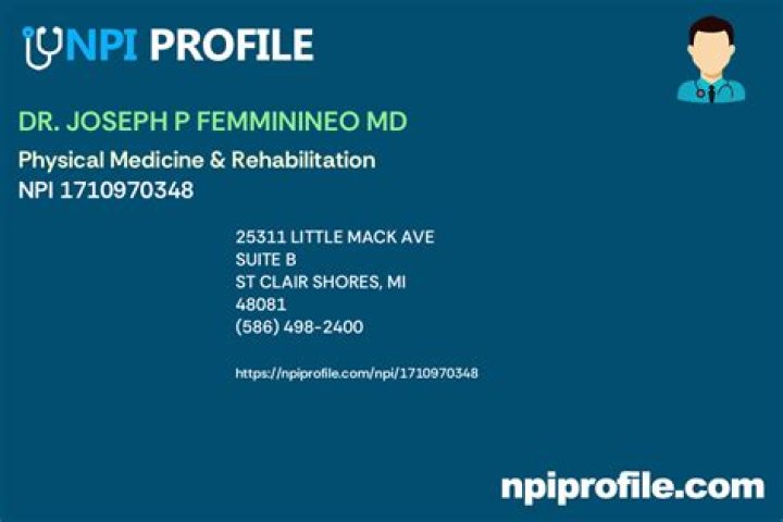 Dr. Joseph Femminineo, MD – Shelby Township, MI