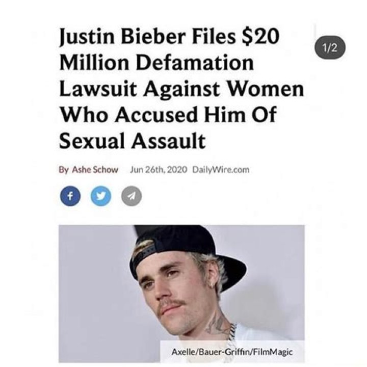 Justin Bieber Files Defamation Lawsuit Over Twitter Sexual Assault Allegations — Seeks $20 Million