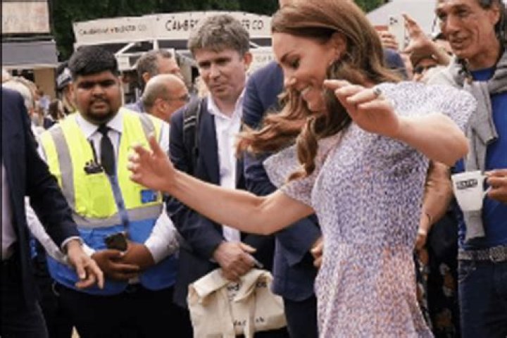 Kate Middleton showed how she taught Princes George and Louis to kick the ball