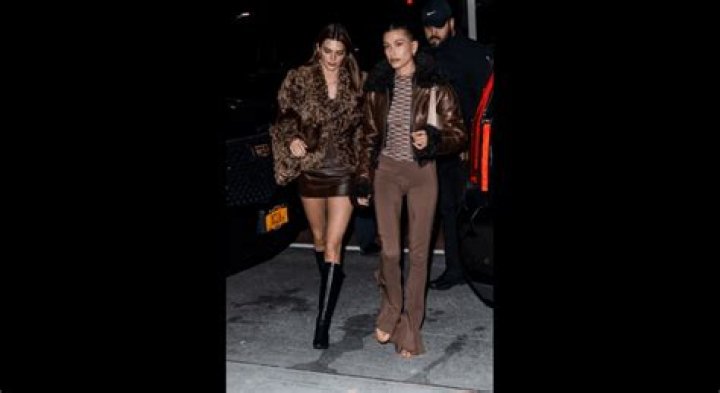 Kendall Jenner and Hailey Bieber went to a party in similar outfits