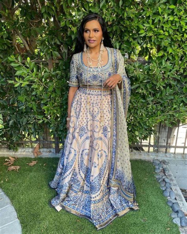 Mindy Kaling Is Blooming In Embroidered Blouse — See The Look