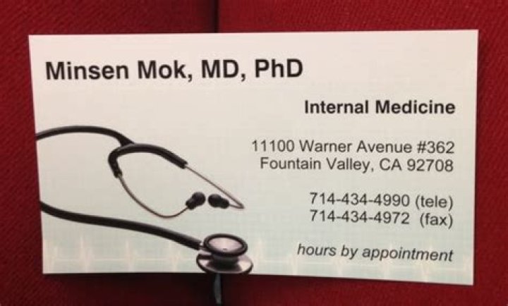 Dr. Minsen Mok, MD – Fountain Valley, CA
