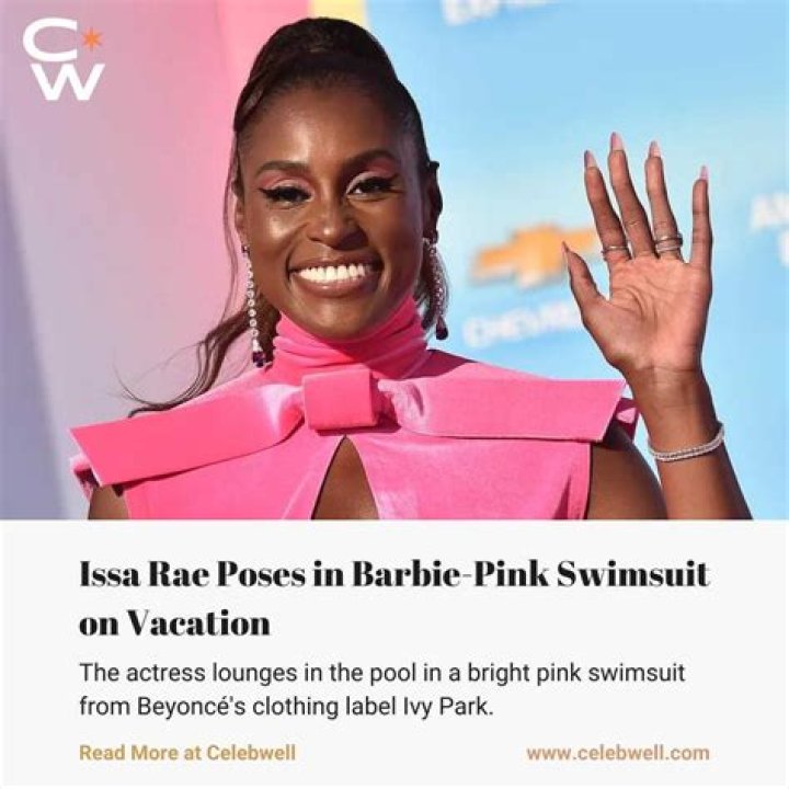 Issa Rae Poses in Barbie-Pink Swimsuit on "Vacation" — Celebwell