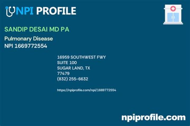 Dr. Sandip Desai, MD – Sugar Land, TX