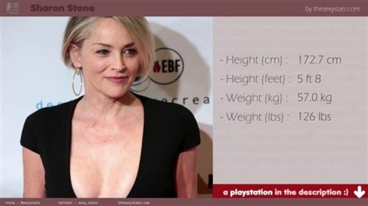 Sharon Stone height and weight