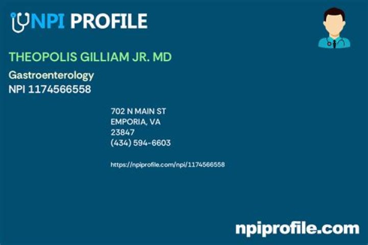 Dr. Theopolis Gilliam Jr., MD – Emporia, VA