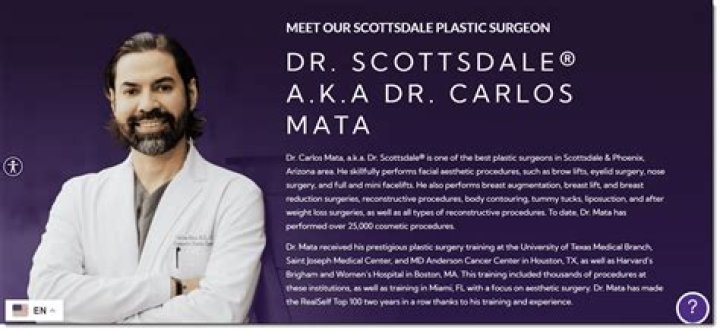 Who Is Dr Carlos Mata? Everything To Know About The Plastic Surgeon From Scottsdale