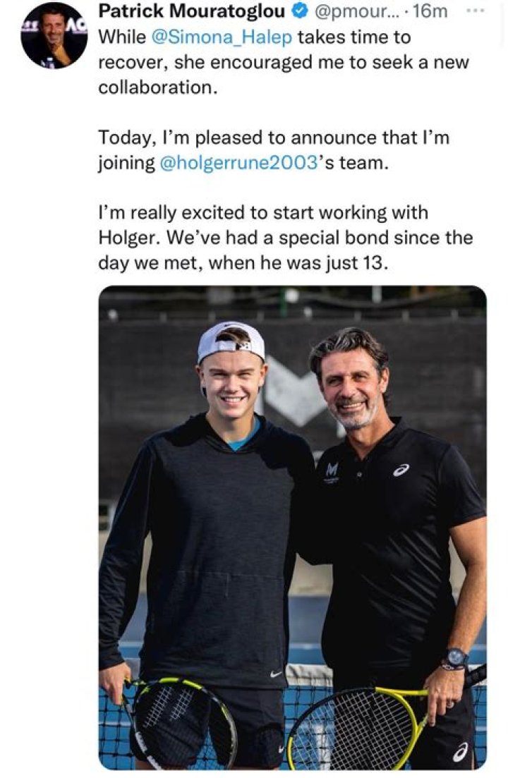 Who is Holger Rune coach Patrick Mouratoglou?