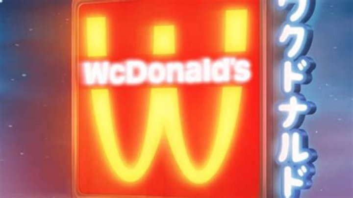 Why does the McDonald’s cup say WcDonald’s?